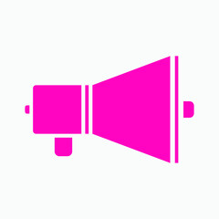 Advertising marketing icon vector. Business promotion. Megaphone 

