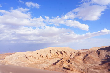 チリにあるアタカマ砂漠の月の谷
