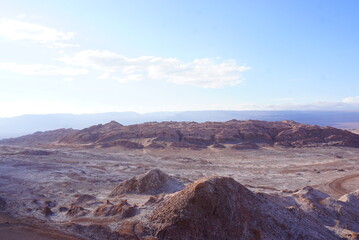 Obraz premium チリにあるアタカマ砂漠の月の谷