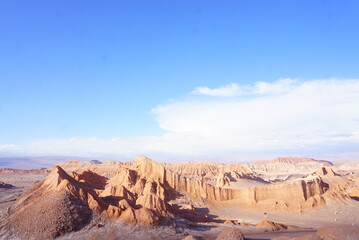 チリにあるアタカマ砂漠の月の谷