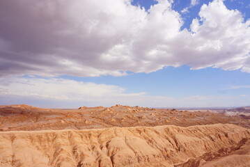 チリにあるアタカマ砂漠の月の谷