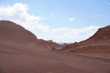 Fototapeta premium チリのアタカマ砂漠の月の谷
