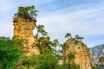 Fabulous view of quartz sandstone pillars (Avatar Mountains)
