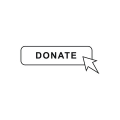 Donate button icon design vector illustration