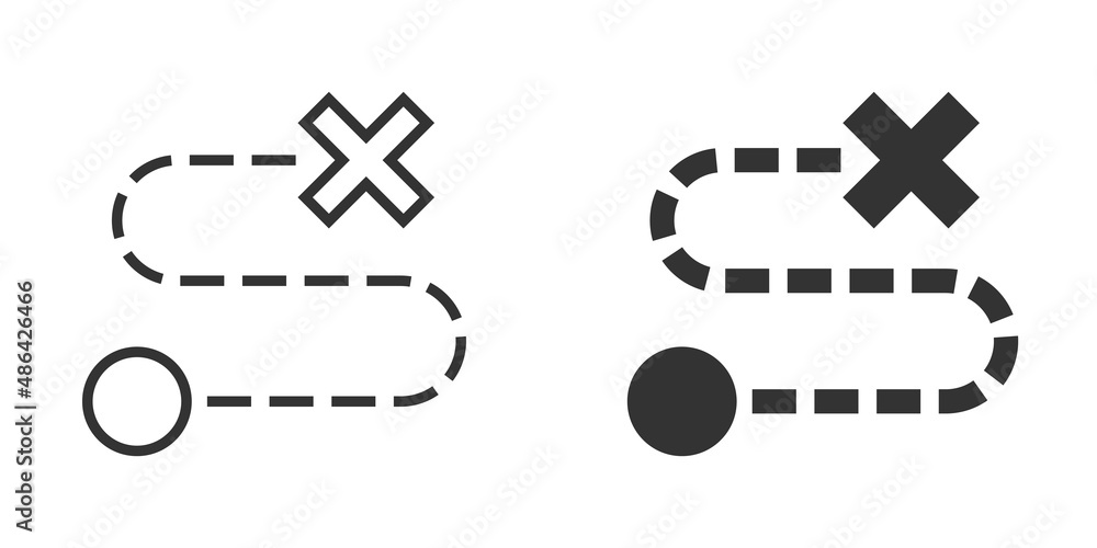 Poster map pin icon in flat style. gps navigation vector illustration on white isolated background. locate 