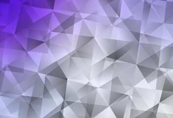 Light Purple vector abstract mosaic background.
