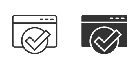 Obraz premium To do list icon in flat style. Document checklist vector illustration on white isolated background. Notepad check mark business concept.