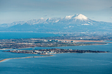 雄大な大山の風景