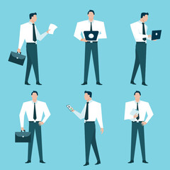 business man character set