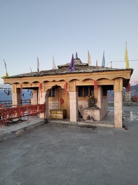 Kartik Swami, India - January 5th 2022: Kartik Swami Temple near Rudranath, Uttarakhand