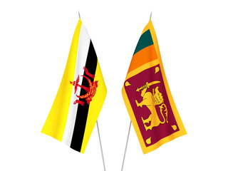 Democratic Socialist Republic of Sri Lanka and Brunei flags