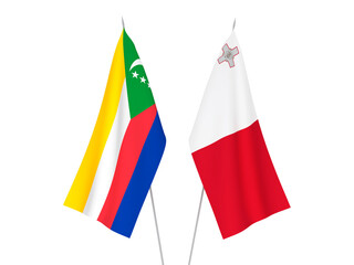 Union of the Comoros and Malta flags