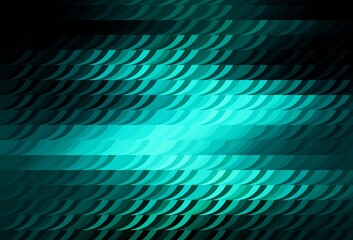 Dark Blue, Green vector background with abstract shapes.