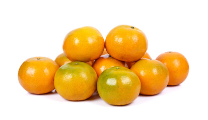 Orange fruit isolated on white background