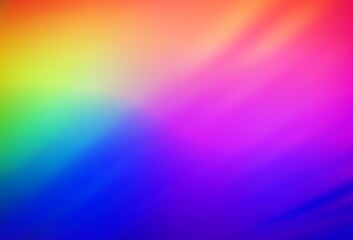 Dark Multicolor vector blurred shine abstract template.