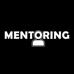 Mentoring icon isolated on dark background