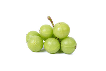 Indian gooseberry isolated on white background