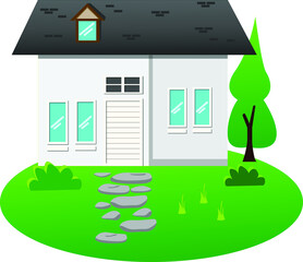 minimalist vector house, good for your asset design