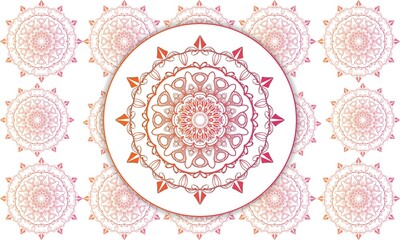 Stylish Mandala Pattern Design Illustration