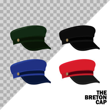 set Breton hat isolated on a white background and easy to edit. vector  Stock Vector | Adobe Stock