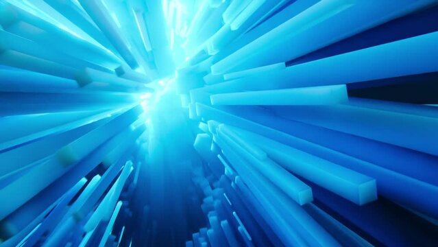 3D abstrakte Grafik Animation als Hintergrund mit Licht - Loop