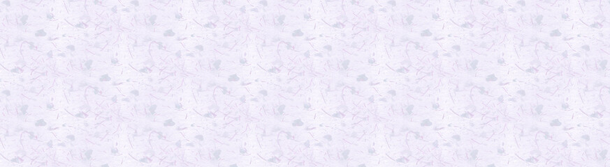 White paper texture with little petals and fibers. Panoramic background.