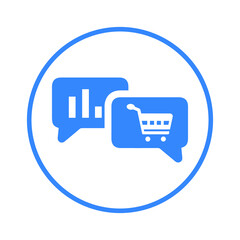 Business, turnover, shopping icon. Blue vector sketch.65