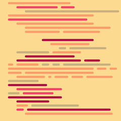 Code on screen vector illustration, flat cartoon coding lines simulation