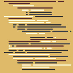 Code on screen vector illustration, flat cartoon coding lines simulation