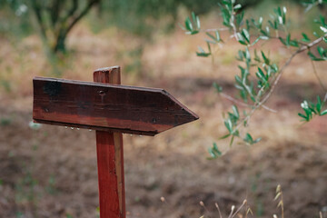 old wooden sign
