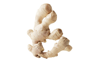 Fresh ginger isolated on white background