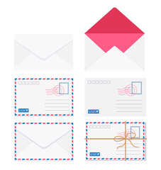 Set of Mail icon illustrations