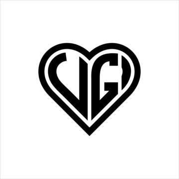 UVG Letter logo design emblem vector Icon, emblem with white background