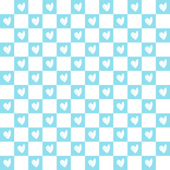 Simple hearts seamless pattern. Valentines day background. 