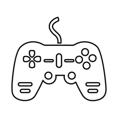 Controller, game outline icon. Line vector design.65