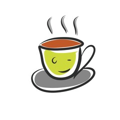 cup of tea restaurent logo design