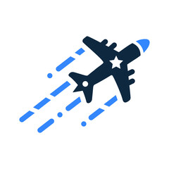 Flight, airplane icon. vector sketch.65