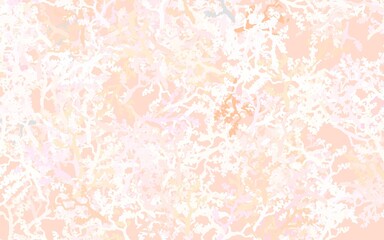 Light Red, Yellow vector natural artwork with leaves, branches.