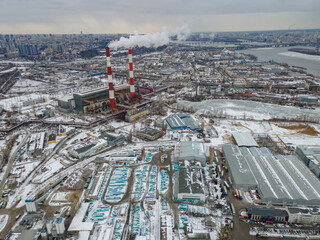 Large industrial plant in Kyiv