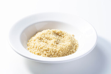 Plato de quinoa, comida saludable. Quinoa dish, healthy food.Ñ