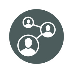 Marketing, collaboration icon. Gray vector sketch.65