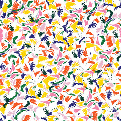 Seamless brush strokes in trendy colors Artistic, modern, creative, Design for fashion , fabric, textile, wallpaper, cover, web , wrapping