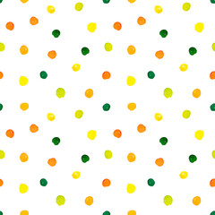 Seamless pattern of watercolor dot, design for wallpaper, background, fabric print
