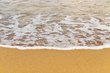 Sand of Beach and Soft Wave background, Copyspace