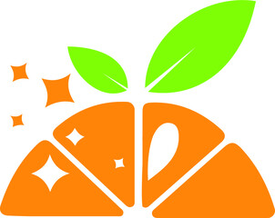 Orange Fruit logo for your company