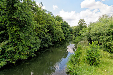 Fototapeta na wymiar River Kennet and Avon Canal at Reading - UK