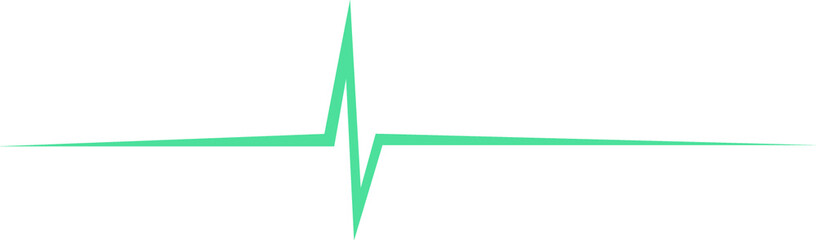 green ribbon isolated on white