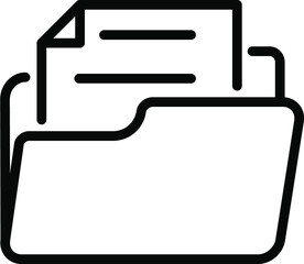 File Manager Line Icon