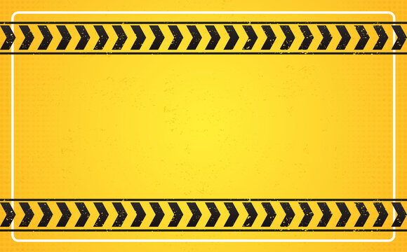 yellow construction background with safety black line