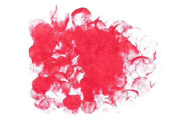 abstract acrylic watercolor paint brush stroke texture isolated on white background for logo and banner. design, creative, and illustration.